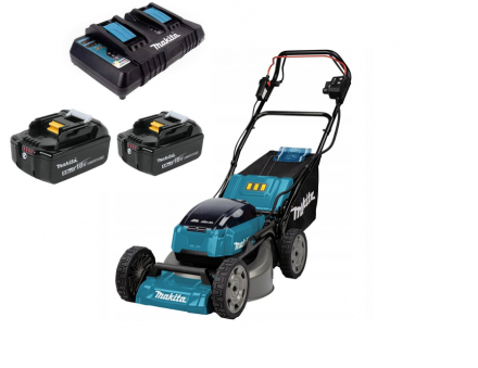 Газонокосилка аккумуляторная Makita DLM462Z-PT2 (2 аккум. BL1850B, з/у DC18RD)