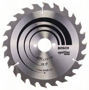 Диск пильный Bosch Optiline Wood,ф190х30х1,3мм,24зуб (2.608.641.185)