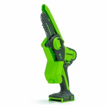 Мини-пила цепная аккумуляторная Greenworks G24MCS10K2, 10см, 24v (1х 2Ач, и ЗУ) (2008207UA)