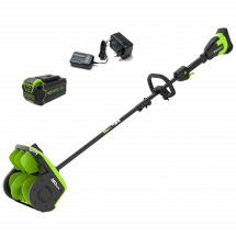 Аккумуляторная снегоуборочная лопата Greenworks GD40SS2 Арт. 2603107UB, 40V, 30 см, с регулируемым направлением выброса, бесщеточный, с 1хАКБ 4 Ач и ЗУ