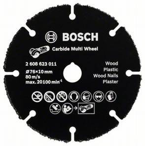 Диск твердосплавный отрезной BOSCH Multi Wheel, 76х1х10 прямой, универсальный (2.608.623.011)