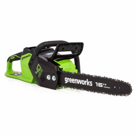 Пила цепная аккумуляторная Greenworks GD40CS18K2, 40см, 40v (1x 2Ач, ЗУ) (2005807UA)