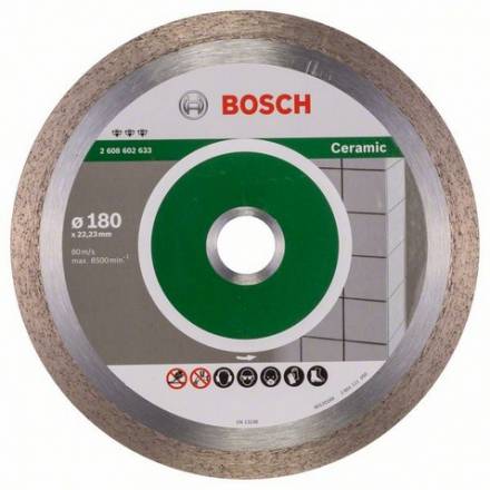 Диск алмазный Bosch 180x22,22 Best for Ceramic (2.608.602.633)