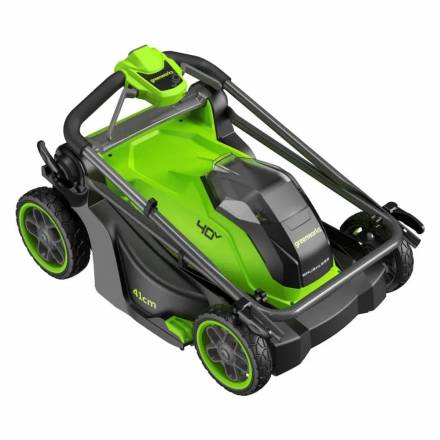 Аккумуляторная газонокосилка Greenworks GD40LM411, 41 см, 40V (без АКБ и ЗУ) (2521007)