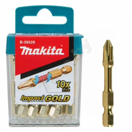 Биты Makita Impact Gold PH2 50мм 10шт (B-39528)