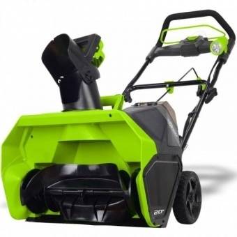Аккумуляторный снегоуборщик Greenworks GD40STK8, 40v, 51 см,2600007U, АКБ 8 А·ч и ЗУ