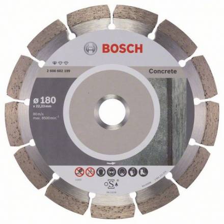 Диск алмазный Bosch 180x22,22 Standard for Concrete (2.608.602.199)