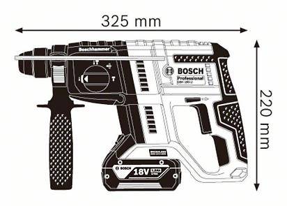 0.611.911.122 Перфоратор аккумуляторный Bosch GBH 180-LI , 1 аккумулятор, з/у, кейс 