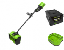 Аккумуляторная снегоуборочная лопата Greenworks GD60SS30K4,2602607UB 60v, 30 см, АКБ 4 А·ч и ЗУ