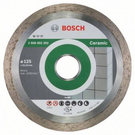 Диск алмазный Bosch 125x22,22 Standard for Ceramic (2.608.602.202)