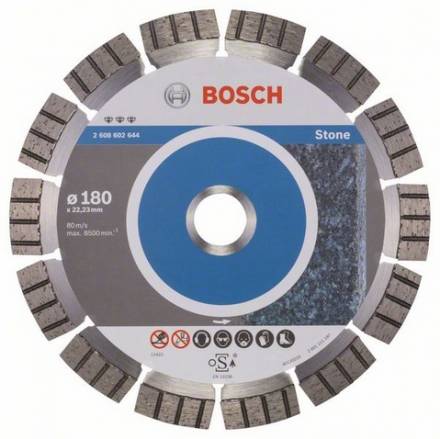 Диск алмазный Bosch 180x22,22 Best for Stone (2.608.602.644)