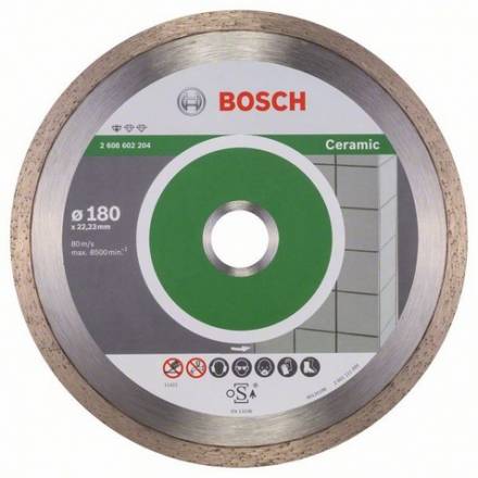 Диск алмазный Bosch 180x22,22 Standard for Ceramic (2.608.602.204)