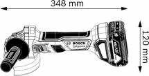 0.601.9H9.0R0 Аккумуляторная угловая шлифмашина Bosch GWS 180-LI
