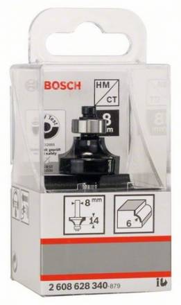 Фреза карнизная с шарикоподшипником Bosch 8x6x53 (2.608.628.340)