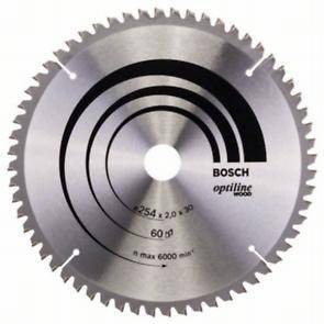 Диск пильный Bosch Optiline Wood,ф254х30х1,4мм,60зуб (2.608.640.436)