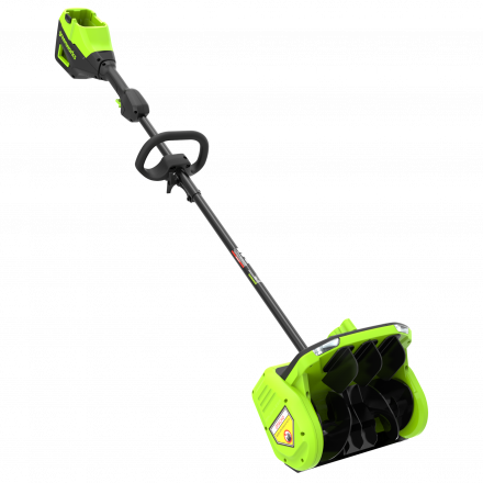 Аккумуляторная снегоуборочная лопата Greenworks GD60SS2 Арт. 2603207UH, 60V, 30 см, с регулируемым направлением выброса, бесщеточный, c 1хАКБ 8Ач и ЗУ