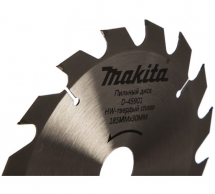Диск пильный для дерева Makita, 185x16/20/30x2/1.3 мм; 16 зубьев (D-45901)