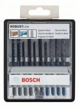 Набор из 10 пильных полотен Bosch Robust Line Wood and Metal (2.607.010.542)