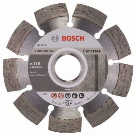 Диск алмазный Bosch 115x22,22 Expert for Concrete (2.608.602.555)