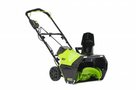 Аккумуляторный снегоуборщик Greenworks GD60PSTk8, 2602907UH, 60v, 51 см, АКБ 8 А·ч и ЗУ