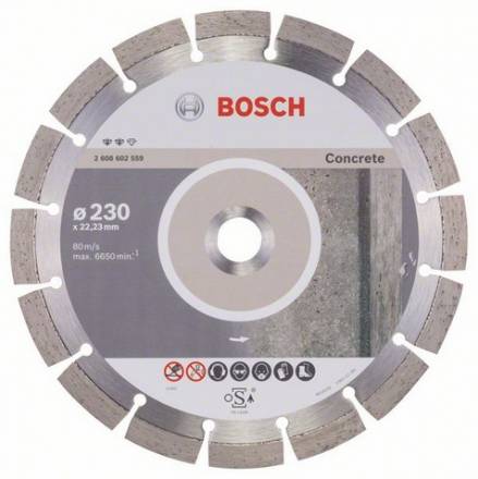 Диск алмазный Bosch 230x22,22 Expert for Concrete (2.608.602.559)