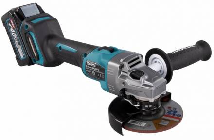 Аккумуляторная болгарка (УШМ) Makita GA005GU201 (125мм, 40В, 2*АКБ 4А·ч F серии)