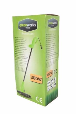 Триммер электрический Greenworks GST2830  280Вт, 30см