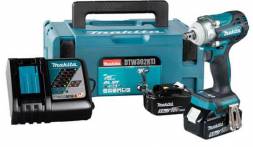 Аккумуляторный ударный гайковерт 3/8 Makita DTW302RTJ (2*АКБ 5Ач, ЗУ)