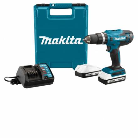 Аккумуляторная ударная 18В дрель-шуруповерт Makita HP488D006 (2*АКБ 2Ач тип G, ЗУ)