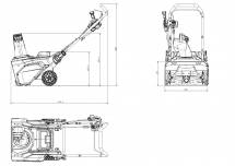 Снегоуборщик аккумуляторный Greenworks 82SN22 Арт. 2603307UB, 82V, 56 см, бесщеточный, c 1хАКБ 5АЧ и ЗУ