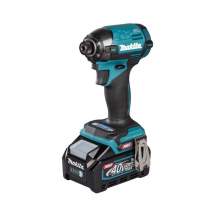 Аккумуляторный ударный шуруповерт Makita XGT TD002GD201( 2 АКБ х 2,5 Ач, ЗУ)
