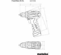 Бесщеточная аккумуляторная дрель-шуруповерт Metabo PowerMaxx BS BL 601721500