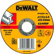 Отрезной круг по металлу DeWALT DT 42201, 115 x 22.2 x 3 мм (плоский)