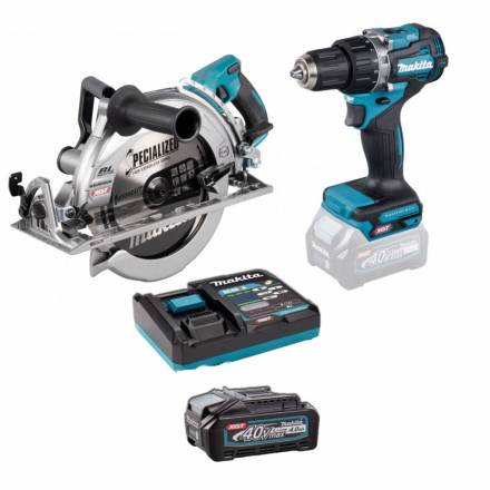 Набор акк. инструмента: дисковая пила 260мм (RS002GZ),  шуруповерт (DF002GZ), 1*АКБ 40V 4АЧ,  ЗУ