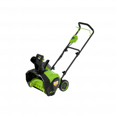 Снегоуборщик аккумуляторный Greenworks G40ST40, 40V, 40 см, с 1хАКБ 4 Ач и ЗУ (2603607UB)