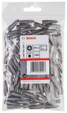 Набор Bosch из 100 бит 25 мм PH2 Extra Hart (2.607.001.514)
