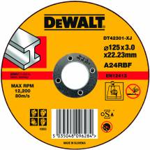 Отрезной круг по металлу DeWALT DT 42301, 125 x 22.2 x 3 мм (плоский)