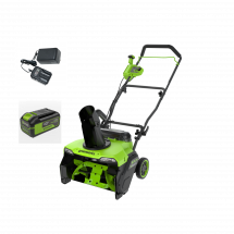 Снегоуборщик аккумуляторный бесщеточный Greenworks GD40STX2, 40V, 51 см, с 1хАКБ 4 Ач и ЗУ (2603407UB)