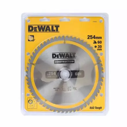 Dewalt DT90250 диск пильный по дереву 254мм 60зуб 30\25.4 посадка