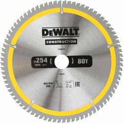 Dewalt DT90272 диск пильный по дереву 254мм 80зуб, посадка 30\25.4 