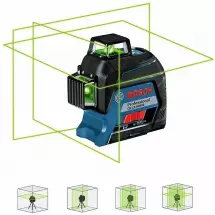 Лазерный нивелир Bosch GLL 3-60 GX, 3 плоскости, зеленый луч (0.601.063.Z80)