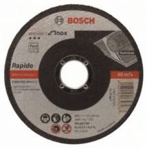 Диск отрезной BOSCH Standard for Inox Rapido, 125х1х22 прямой, для нерж. стали. упак. 25шт. (2.608.603.171) 