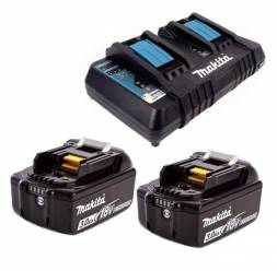 Набор из 2х АКБ Makita BL 1830 3 Ач и двойного зарядного устройства DC18RD (19RD30-2)