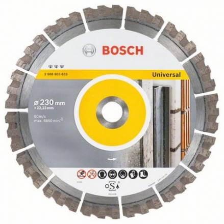 Диск алмазный Bosch 230x22,2 Best for Universal (2.608.603.633)