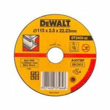 Отрезной круг по металлу DeWALT DT 3400, 115 x 22.2 x 2,5 мм (плоский)