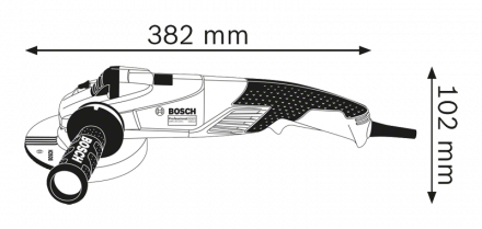 Угловая шлифмашина (болгарка) 125мм Bosch GWS 18-125 SPL, 1800Вт, регулировка оборотов, плавный пуск (0.601.7A3.300)
