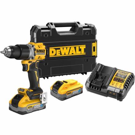 Аккумуляторная ударная дрель-шуруповерт DEWALT DCD805H2T, 18В, 90Нм, 2х 5 Ач, ЗУ