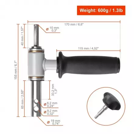 Адаптер под шуруповерт для ледобура АШ-02