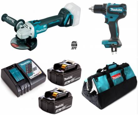 Набор аккумуляторного инструмента Makita PT03 из 2-х, в сумке