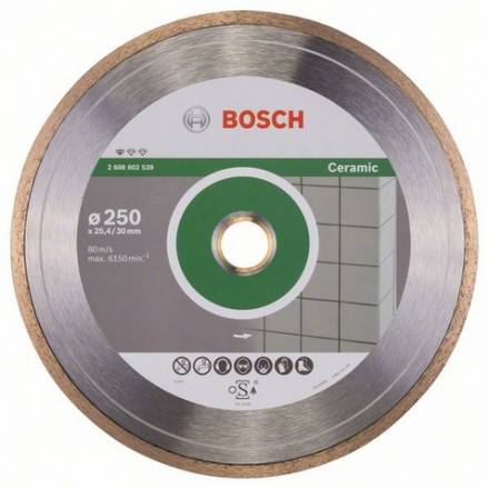 Диск алмазный Bosch 250x30/25,4 Standard for Ceramic (2.608.602.539)